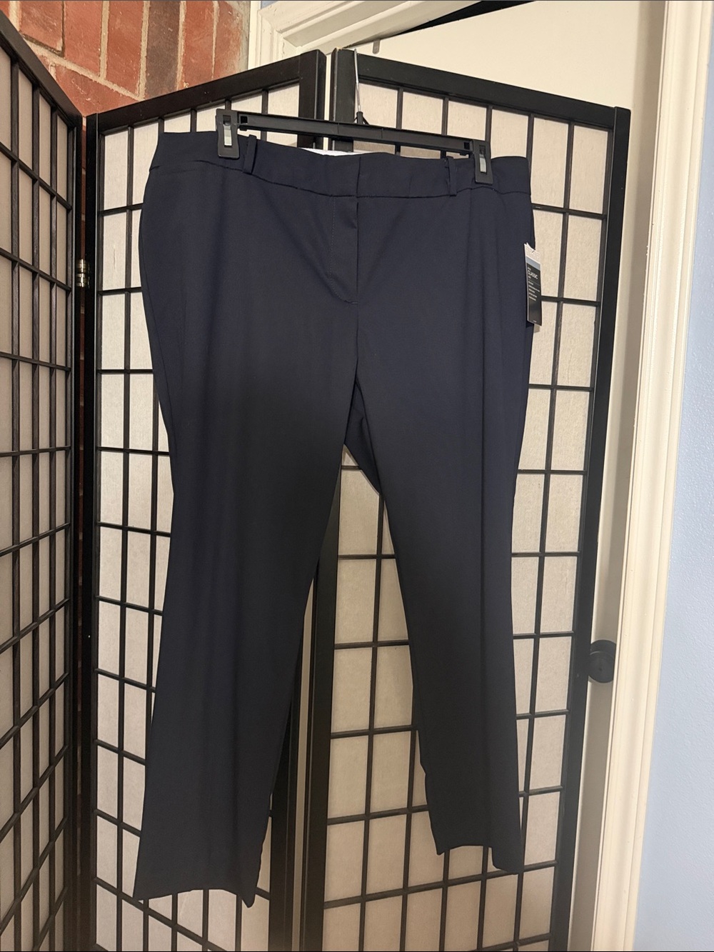 NWT-Dark Navy Straight-Leg Dress Pants, 18